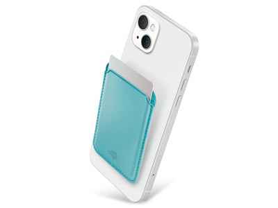 Portafoglio magnetico celeste: stile e praticità in un unico accessorio - MOKO