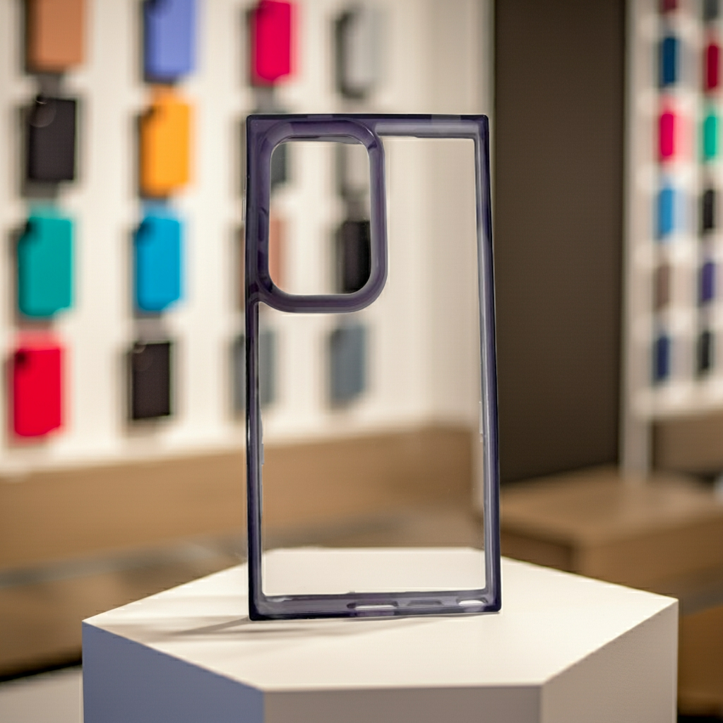Cover trasparenti con bordo colorato samsung