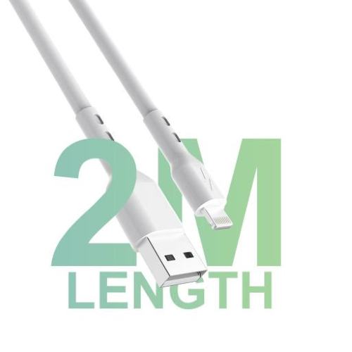 Cavo USB-A Lightning Arte Data Strong 2m Bianco - lunghezza 2m