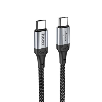 Cavo Hoco X102 Fresh USB-C to USB-C Nylon PD 60W - dettaglio connettori