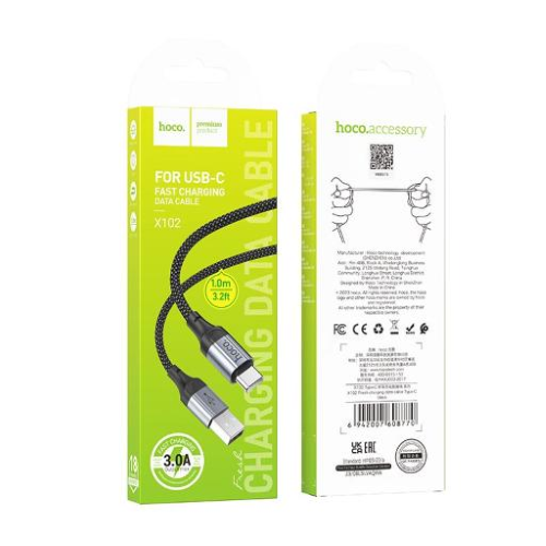 Cavo Hoco X102 Fresh USB-C Nylon - confezione