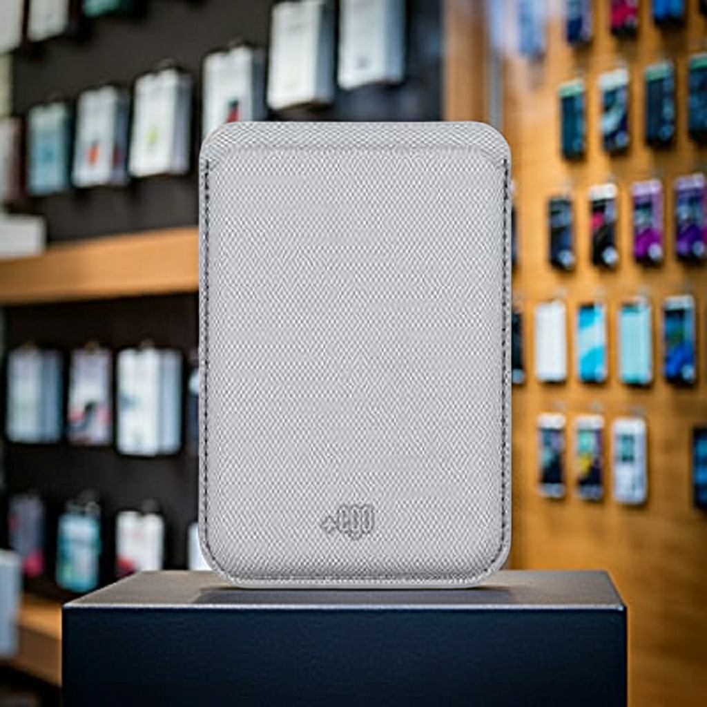 Wallet Magnetico grigio - MOKO