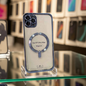 Cover trasparente iPhone 11 Pro Max MagSafe - Azzurro - MOKO