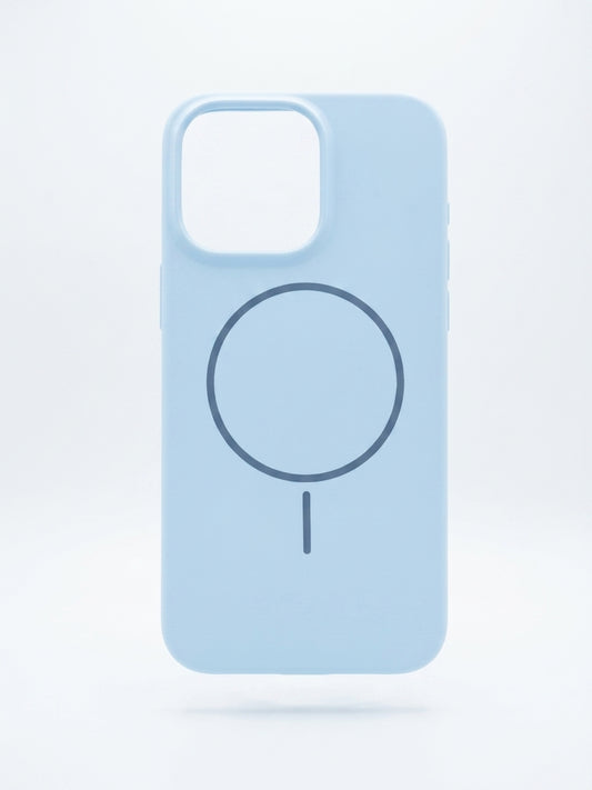 Cover Silicone MagSafe Serie MagSilk Celeste Apple iPhone 15 Pro Max