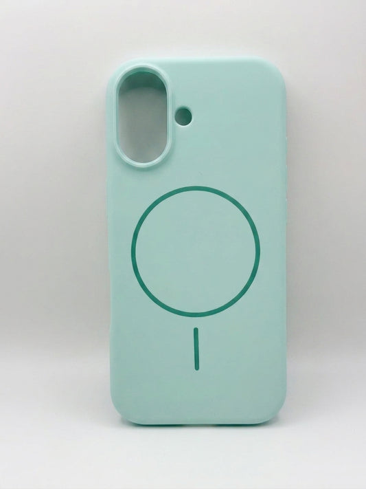 Cover Silicone MagSafe Serie MagSilk Mint Green Apple iPhone 17