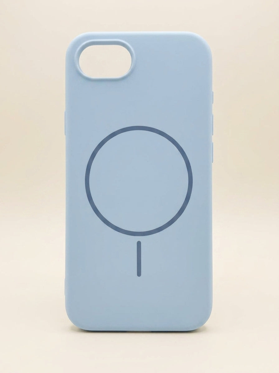 Cover Silicone MagSafe Serie MagSilk Celeste Apple iPhone 16e 17e