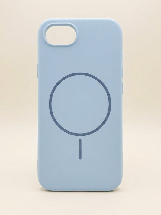 Cover Silicone MagSafe Serie MagSilk Celeste Apple iPhone 16e 17e