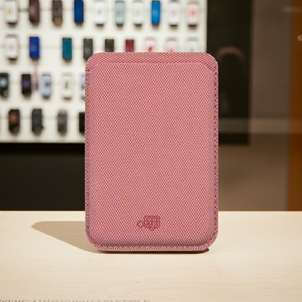 Portafoglio magnetico rosso jeans elegante e pratico - MOKO