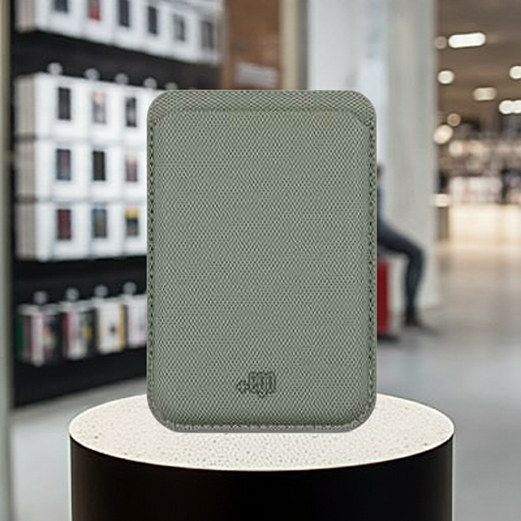 Wallet Magnetico verde jeans - MOKO