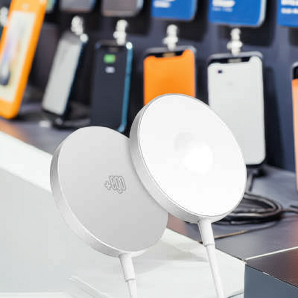 Caricatore Wireless Magnetico 15W Trio Mag Silver - MOKO