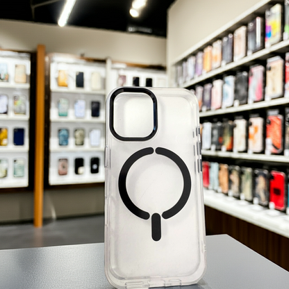 Cover trasparente magsafe Iphone 16- nero - MOKO