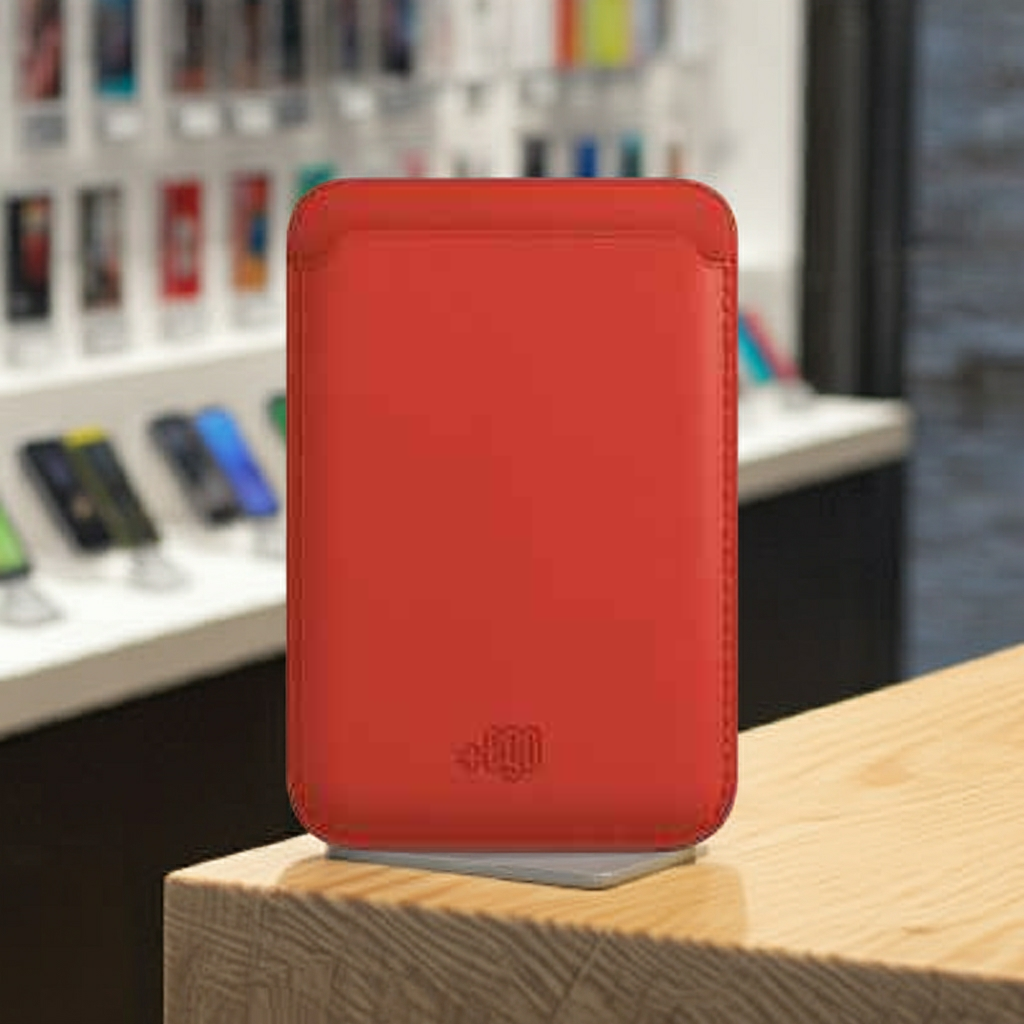 Portafoglio Magnetico Rosso Trendy e Pratico - MOKO