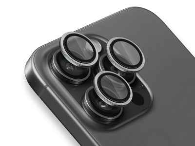 Protezione Fotocamera iPhone 15 Pro Max Nera - Massima Sicurezza e Protezione - MOKO