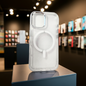 Cover trasparente magsafe Iphone 16- bianco - MOKO