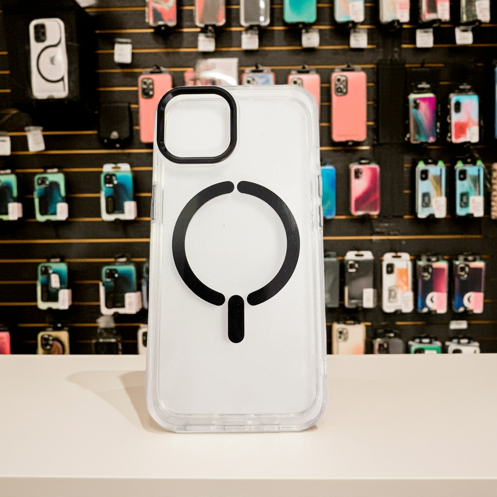 Cover trasparente magsafe Iphone 13/14-nero - MOKO